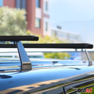 Land Rover Range Rover Vogue Cross Bar (2) - Omac - Heavy Duty - Black - '02-'12